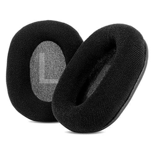E7 Upgrade Ear Pads Cushions Replacement Compatible with Mixcder E7 Wireless Bluetooth Over-Ear Headphone (Velour Black Earpads)