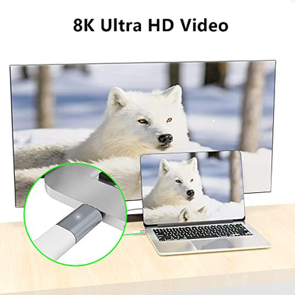 USB C Magnetic Adapter Straight 24 Pin Magnetic USB C Adapter Connector 120W PD Fast Charge 40Gbs 8K@60 Hz Data Transfer USB3.1, Grey - color: usb c magnetic adapter 1pack