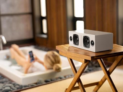 Audioengine A2 AIO (B2) Bluetooth Speaker – Premium Wireless Home Speaker | for Music Streaming from Phone, Tablet and Computer - White - color: Gloss White, style: Portable