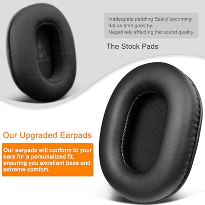 SOULWIT Earpads Replacement for Turtle Beach Recon 100/200/200 Gen2/Spark Gaming Headphones, Ear Pads Cushions with Softer Protein Leather, High-Density Foam - Recon 200 PL Black