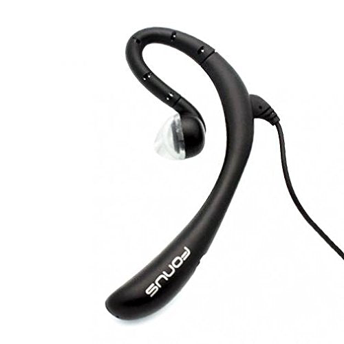 Compatible with Galaxy S10, S10e, S10 Plus - Wired Headset Mono Hands-Free Earphone 3.5mm Headphone Boom Microphone Single Earbud [Black] Works with Samsung Galaxy S10, S10e, S10+