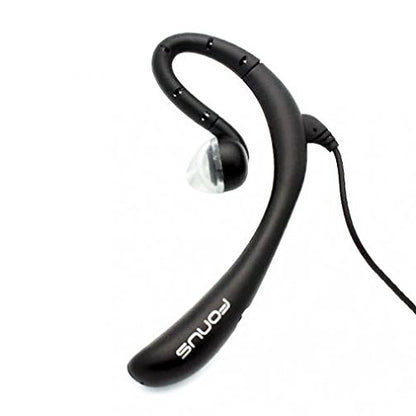 Compatible with Galaxy S10, S10e, S10 Plus - Wired Headset Mono Hands-Free Earphone 3.5mm Headphone Boom Microphone Single Earbud [Black] Works with Samsung Galaxy S10, S10e, S10+