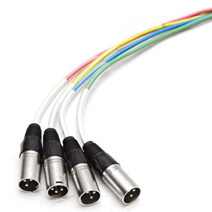 Seismic Audio - SASH-4x35 - 4 Channel XLR Send Sub Snake Cable - 35 Feet - size: 35 Feet - 4 Channel