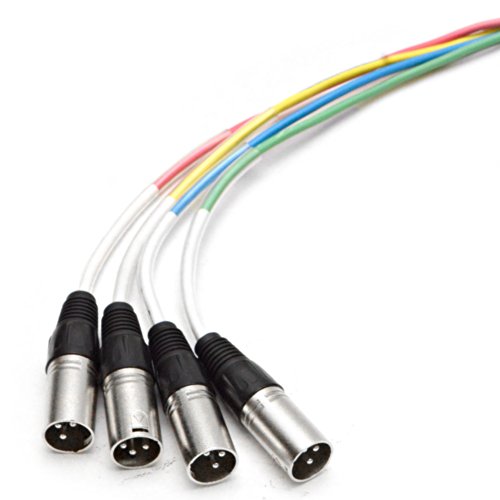 Seismic Audio - SASH-4x20 - 4 Channel XLR Send Sub Snake Cable - 20 Feet - size: 20 Feet - 4 Channel