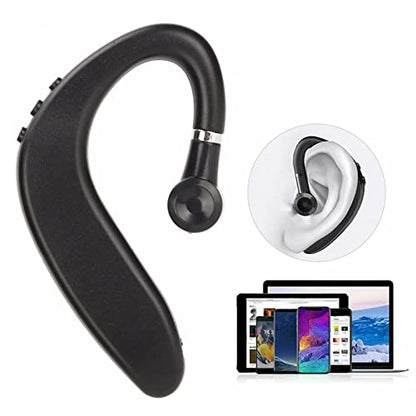 Dilwe Bluetooth Headset for Mobile Phones, Mono Bluetooth Earpiece , 360 Hrs Standby/20 Hrs Talktime, Noise Cancelling Headset Earphone for Office Business