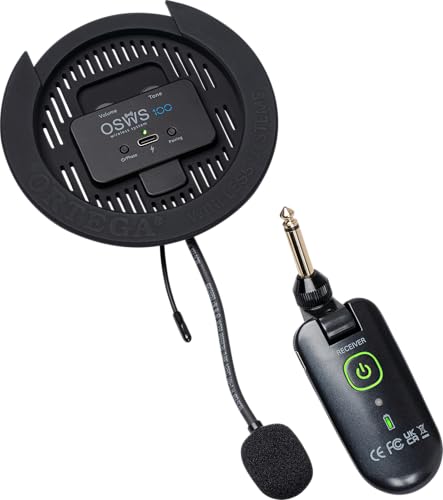 Ortega Wireless Soundhole Pickup System for Dreadnought Acoustic Guitars, 100 mm Soundholes (OSWS100-US)