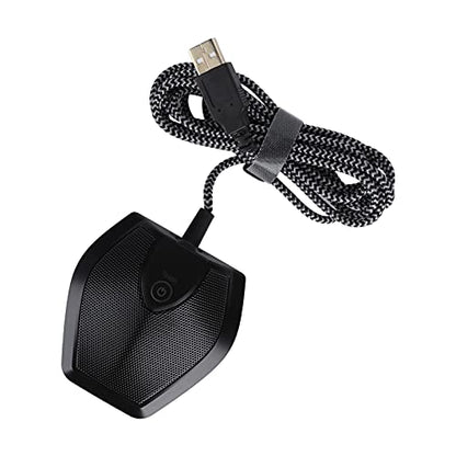 ciciglow USB Conference Microphone,USB Mic with Mute Function,Touch DualCapacitor Recording Receiver,Plug & Play,Multiple Pickup Patterns for Video Teaching Conference Room Game Webcast