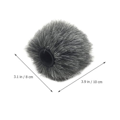 Microphone Furry Windscreen Muff Windshield for Camera Mic Protector with Large Pore Acoustic Foam Suitable for Outdoor Recording and Video Shooting