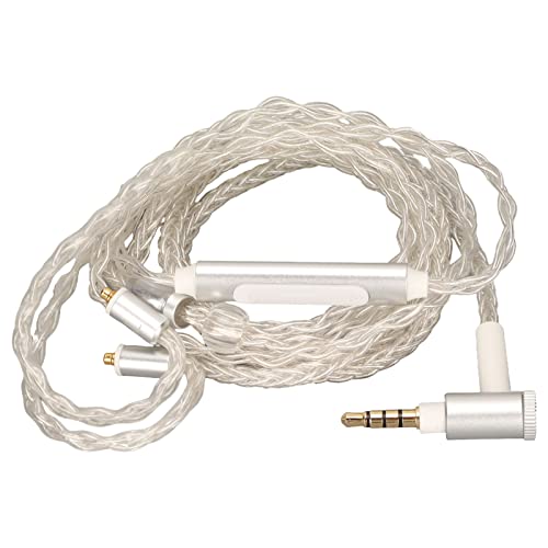 Headphone Extension Cable, MMCX to 3.5mm Sound Replacement Cord for SE846 SE535 SE215 SE315 SE425, MAGAOSI K5 LZ A5 Headphone Upgrade Cable with Mic