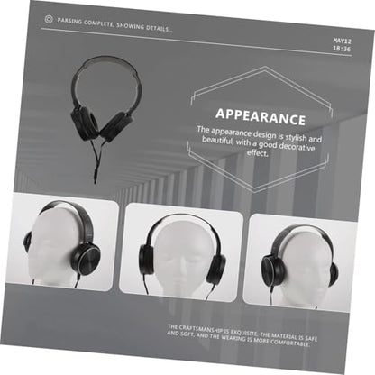 Lightweight Wired Over Ear Computer Headset with Microphone Breathable Comfortable Design for Music Gaming Portable Desktop Use