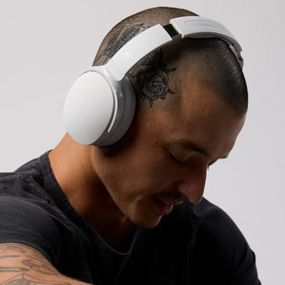 Skullcandy Hesh Evo Wireless Over-Ear Bluetooth Headphones - Bone | Bluetooth, Noise Isolating Fit, 36 Hours Battery, Foldable, Lightweight Design, Microphone, Travel, Commuting, Studying - color: Bone