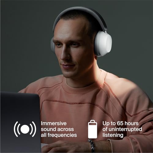 Clemm Ambience Over-Ear Headphones, Active Noise Canceling & Transparency Mode, 65H Playtime, Bluetooth, 40mm Drivers, Built-in Mic, Memory Foam Earcups, Aux Cable Included, Graphite - color: Graphite