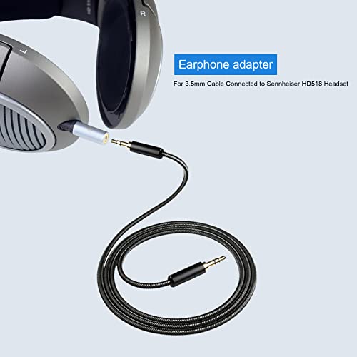 okcsc Audio Adapter Compatible for Audio Technica ATH-M40X,ATH-M50X,ATH-M60X,ATH-M70X,for Sennheiser HD518,HD549,HD558,HD569,HD579,HD599,HD595 Headphones to 3.5mm Cable 2.5mm to 3.5mm Converter
