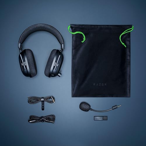 Razer BlackShark V2 Pro Wireless Gaming Headset: THX 7.1 Spatial Surround Sound - 50mm Drivers - Detachable Mic - for PC, PS5, PS4, Switch, Black - color: Black, style: Gen 1