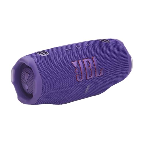 JBL Charge 6 - Portable Waterproof & Drop-Proof Bluetooth Speaker, Bold JBL Pro Sound with AI Boost, 28Hrs of Playtime, Built-in Powerbank & Comes with a Sturdy/Removable Carrying Strap (Purple) - color: Purple