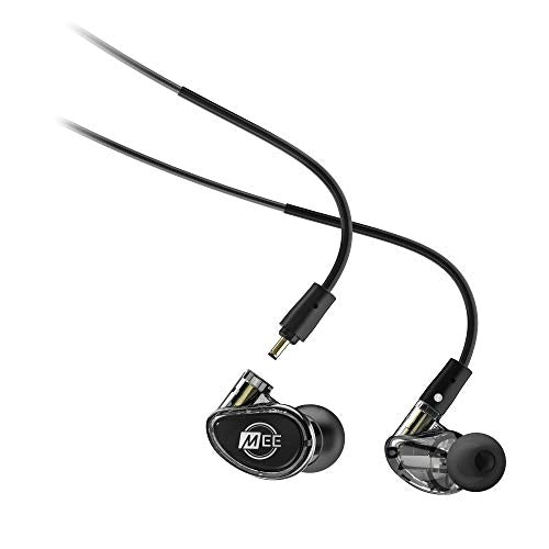 MEE audio Professional MX4 PRO Quad-Driver Hybrid Musicians In Ear Monitor Headphones with High-Resolution Reference Sound; Noise Isolating Earbuds Earphones with Detachable Cables, Black - color: Black, size: MX4 PRO