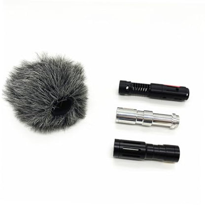 Microphone Furry Windscreen Muff Windshield for Camera Mic Protector with Large Pore Acoustic Foam Suitable for Outdoor Recording and Video Shooting