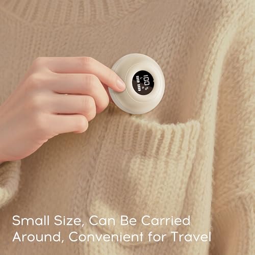 Sleep Earbuds Bluetooth 6.0, Mini Invisible Silicone Sleep Earbuds for Side Sleepers, Noise Blocking Sleeping Headphones, Hidden Earbuds with LED Display for Small Ears, Sleep & Relax (Beige)