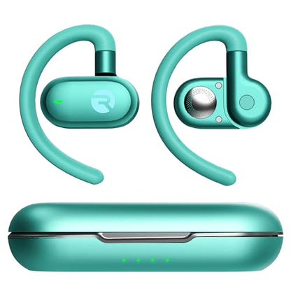 Raycon Fitness Open Ear Earbuds – Open Ear Headphones, Earbuds Wireless Bluetooth, Running Headphones, Sweat & Water-Resistant Earphones, 40 Hours Battery Life (Mint) - color: Mint