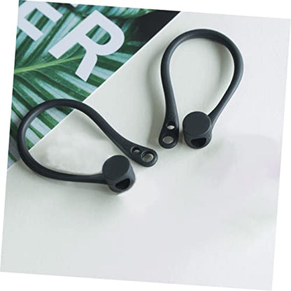 DOITOOL Stay in Place Anti-Slip Ear Hooks Covers Silicone Earbuds Holders for for Running Cycling (Grey)