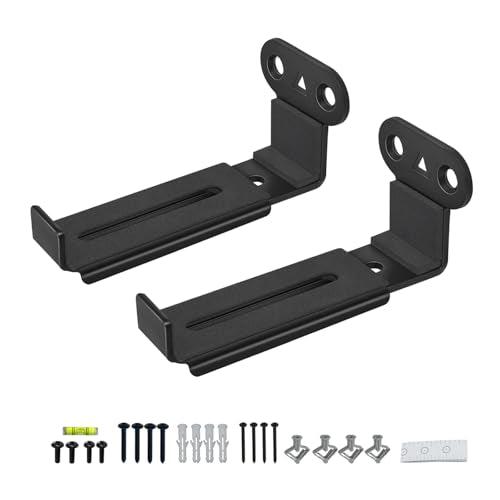 Soundbar Wall Mount, All Metal,Depth Adjustable 3.7”-6.3”,2 Packs