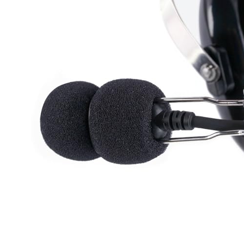 LEFXMOPHY Pop Filter for Rugged Radio Headset Mic Foam 3-Pack Microphone Windscreen