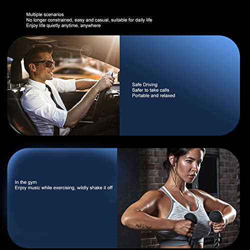 Bluetooth Earpiece, Single Ear Earphone, Hands Headset with LED Display, Voice Control for Driving Business