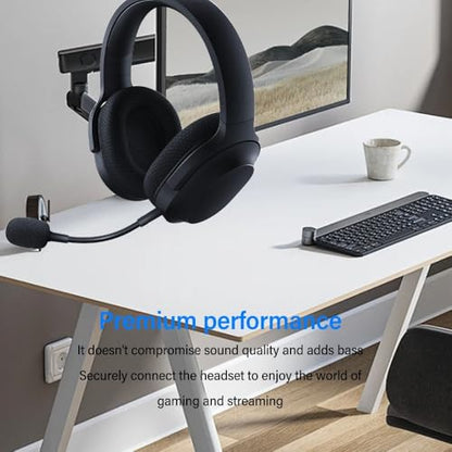 3.5mm Detachable Microphone Flexible Replacement Professional Boom Microphone for Barracuda X Gaming Headset(Black) - color: Black