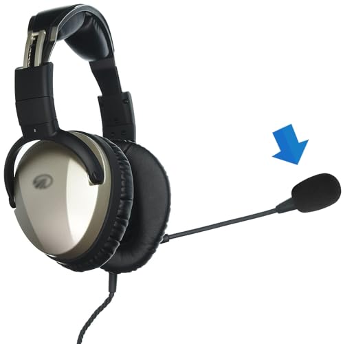 LEFXMOPHY for Lightspeed Zulu 3 2 1 Headset Mic Foam, Replacement Microphone Spongue Pop filter 3-Pack WindScreen Cover