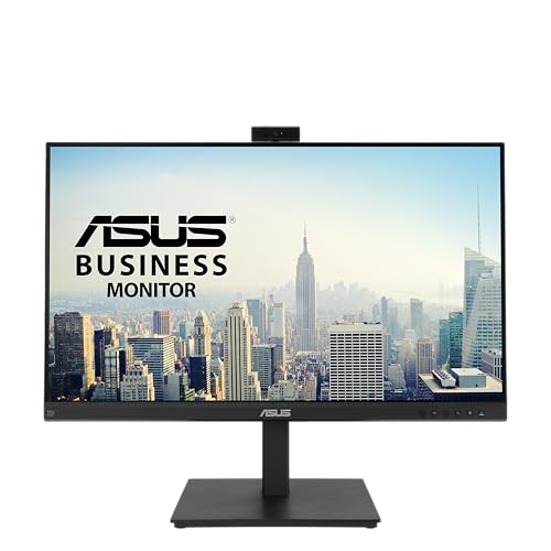 ASUS BE279QSK 27 Inch 1080P FHD Computer Monitor, Webcam, HDMI, DisplayPort - size: 27 Inch, style: Webcam Height Adjustable