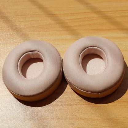 Beats Solo 3 Ear Pads Replacement, BUTIAO Soft Protein Leather Memory Foam Headphone Earpads Ear Cushions Pad for Beats by Dre Solo 3 Wireless & Solo 2 Wireless Over Ear Headsets (Champagne) - color: Champagne