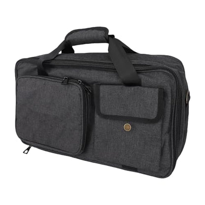 Effects Pedal Carrying Bag, 10mm Padding Multi Pockets Guitar Effects Pedal Case with Adjustable Strap and Water Proof Fabric, for Line 6 (M) - size: M
