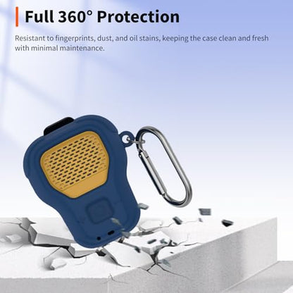 for DEWALT Wearable Bluetooth Speaker Case (Updated Version) – Soft Silicone Protective Cover,Dustproof Shockproof Anti-Scratch Sleeve for DEWALT Wearable Speaker,Blue