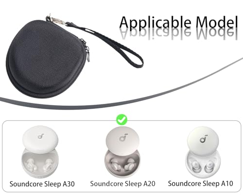 Hard Protective Travel Case Compatible with Anker Soundcore Sleep A30, Soft Flexible Scratch Resistant Protective Cover(CASE ONLY)