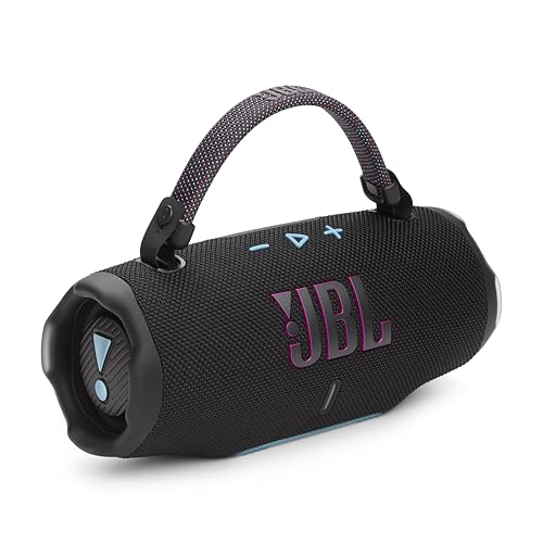 JBL Charge 6 - Portable Waterproof & Drop-Proof Bluetooth Speaker, Bold JBL Pro Sound & AI Sound Boost, 28Hrs Playtime Blk (Renewed) - color: Black/Teal