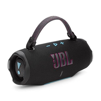 JBL Charge 6 - Portable Waterproof & Drop-Proof Bluetooth Speaker, Bold JBL Pro Sound & AI Sound Boost, 28Hrs Playtime Blk (Renewed) - color: Black/Teal