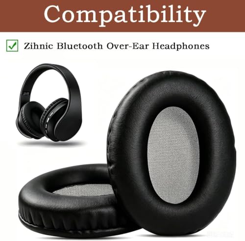 Ear Pads Covers Replacement for Zihnic Bluetooth Over-Ear Headphones