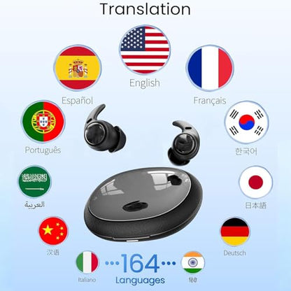 NE76 Sleep Earbuds Adaptive Noise Cancelling Earbuds Bluetooth 6.0 Wireless Headphones 40H & 165 Languages, Mini Invisible Earplugs for Side Sleepers Small Earphones for Sleeping, Travel, Work- Beige - color: Beige