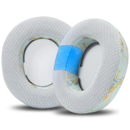 WC Freeze Nova Pro Wireless - Earpads for Arctis Nova Pro Wireless & More | Made by Wicked Cushions | Also fits SteelSeries Nova Elite & Nova Pro Omni(Doesn't Fit Other Models) | Sage Gold Marble - color: Sage Gold Marble