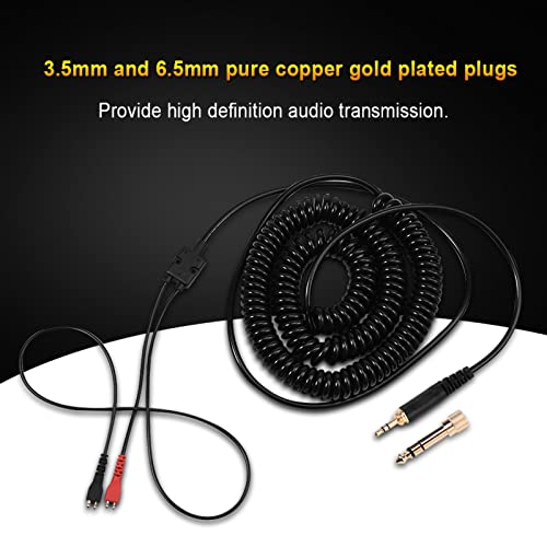 ciciglow for Sennheiser HD Headphones Replacement Coil Cable: Spring Wire for HD25/560/540/480/430 - High Definition Audio Transmission - Avoids Interference - Convenient to Store