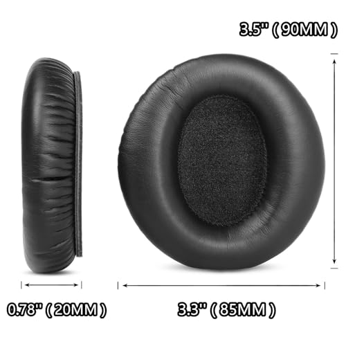 Ear Pads Ear Cushions Replacement Compatible with MOVSSOU E7 Active Noise Cancelling Headphone Protein Leather Earpads