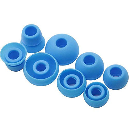 Replacement Silicone Earbuds Ear Tips Eargels Buds Set Compatible with Beats Powerbeats 3 Powerbeats 2 Wireless in-Ear Earphones (4 Pairs/Light Blue) - color: Light Blue