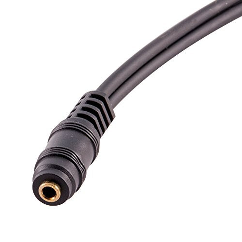 Seismic Audio SA-Y25 6" 3.5mm Female to Dual RCA Female Stereo Splitter Cable - Extender Cord