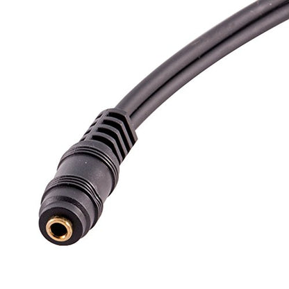 Seismic Audio SA-Y25 6" 3.5mm Female to Dual RCA Female Stereo Splitter Cable - Extender Cord
