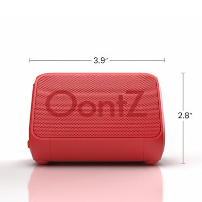 OontZ Angle Solo Compact Bluetooth Speaker, 14-Hour Playtime, Red - color: Red