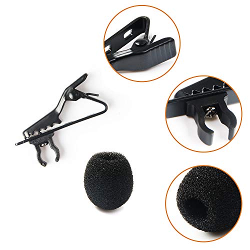 AUGSUN Lav Mic Clip Set 18 Pcs Lavalier Mic Clip Replacement Kit