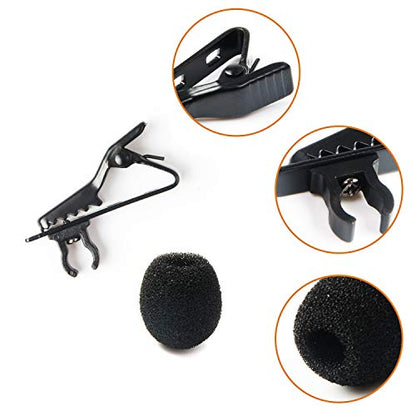 AUGSUN Lav Mic Clip Set 18 Pcs Lavalier Mic Clip Replacement Kit