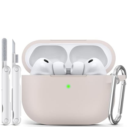 for AirPods Pro 3 Case 2025,Come with Cleaner Kit,Milk Tea | Silicone Protective Cover for Airpod Pro 3rd Generation Case with Keychain,for Women Men,One-Piece Design,Shockproof - color: B-Milk Tea