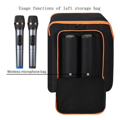 Carrying Case for JBL PartyBox Encore Essential, Travel Bag with Strap | Protective travel bag for JBL PartyBox Encore Essential. Padded polyester, pockets for mics & accessories. shoulder strap.