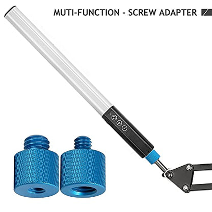 1/4 to 3/8 & 3/8 to 1/4 Camera Screw Tripod Adapter | Male to Female Screw for Camera, Mount, Monitor - color: Blue